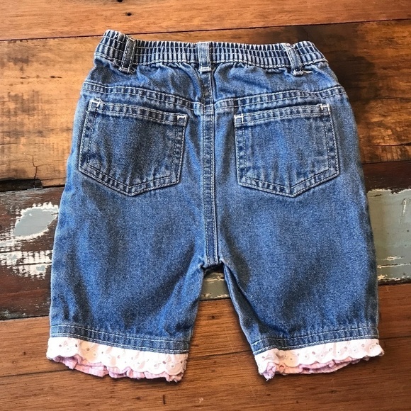 Little jeans with english embroidery Baby Size 3m - Picture 3 of 4